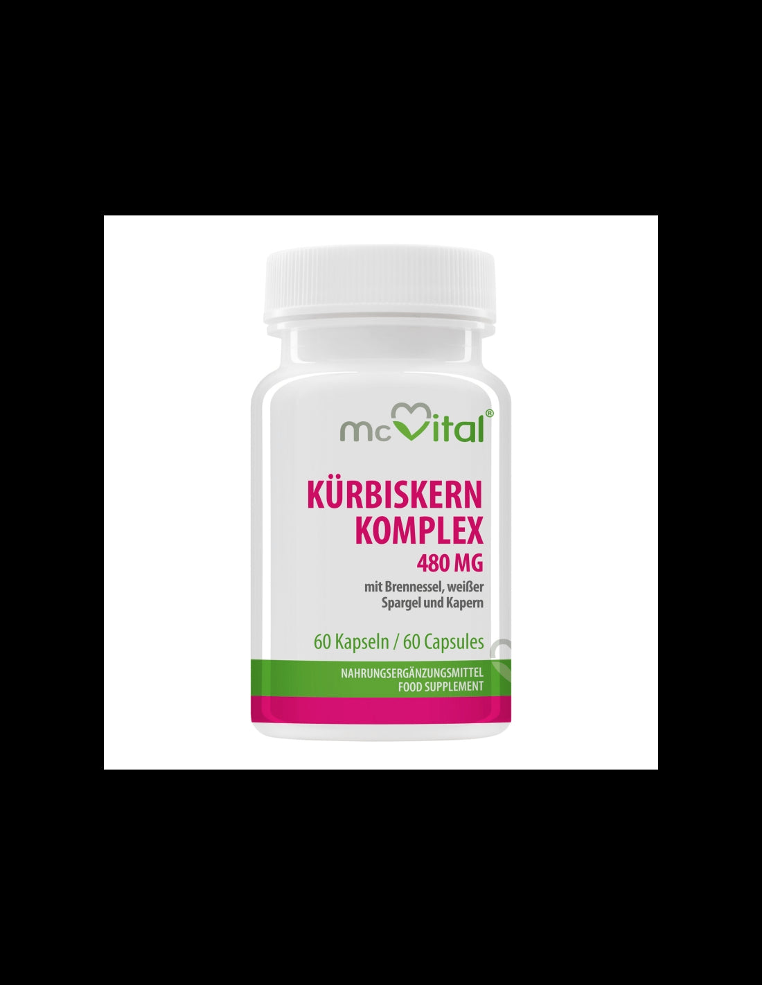 Kürbiskern Komplex / Pumpkin seed with nettles, asparagus and capers for urinary health, 60 capsules - Nutra Best Europe