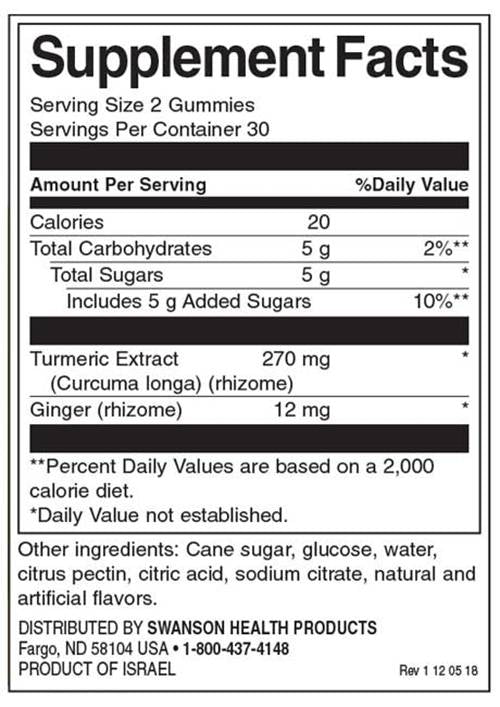 Turmeric with Ginger Gummies - Tropical Paradise 60 gummies - Nutra Best Europe