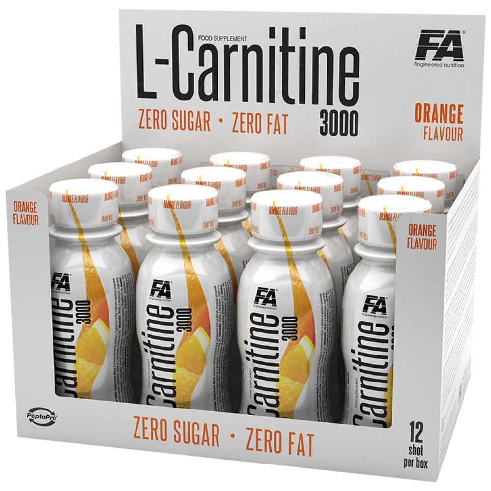L-Carnitine Shot 3000 - 12 x 100 ml - Nutra Best Europe