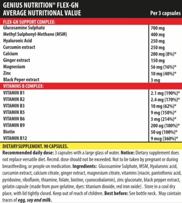Flex-GN - 90 capsules - Nutra Best Europe