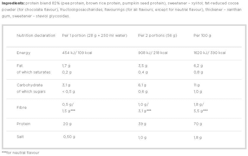 Veggie Protein Complex / Vegan - 500 grams - Nutra Best Europe