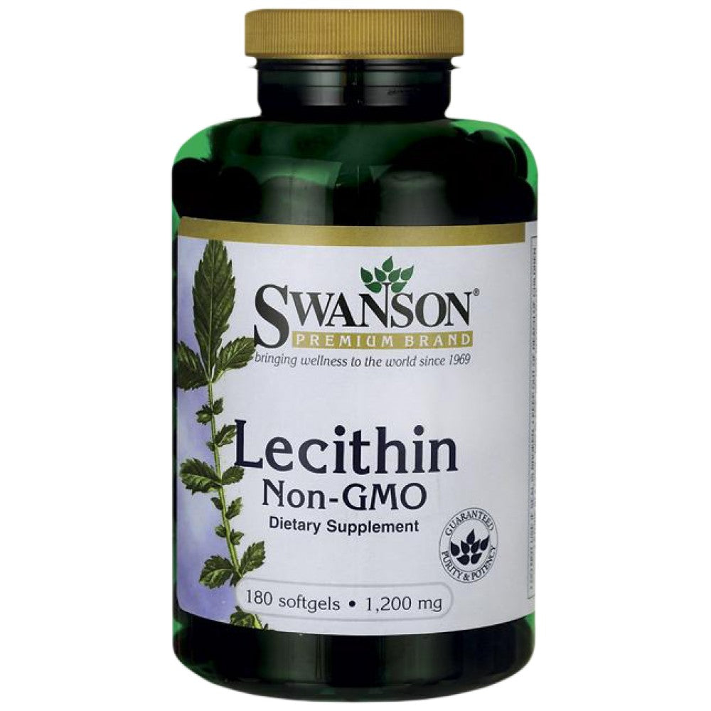 Lecithin Non-GMO 1200 mg 180 Gel capsules - Nutra Best Europe