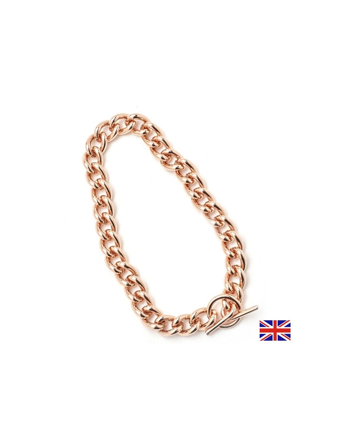 Light copper chain bracelet - For joint pain, size M, 19 cm - Nutra Best Europe