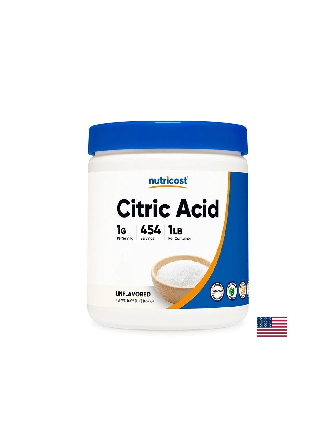 Citric acid - for cooking and canning, 454 g, powder - Nutra Best Europe