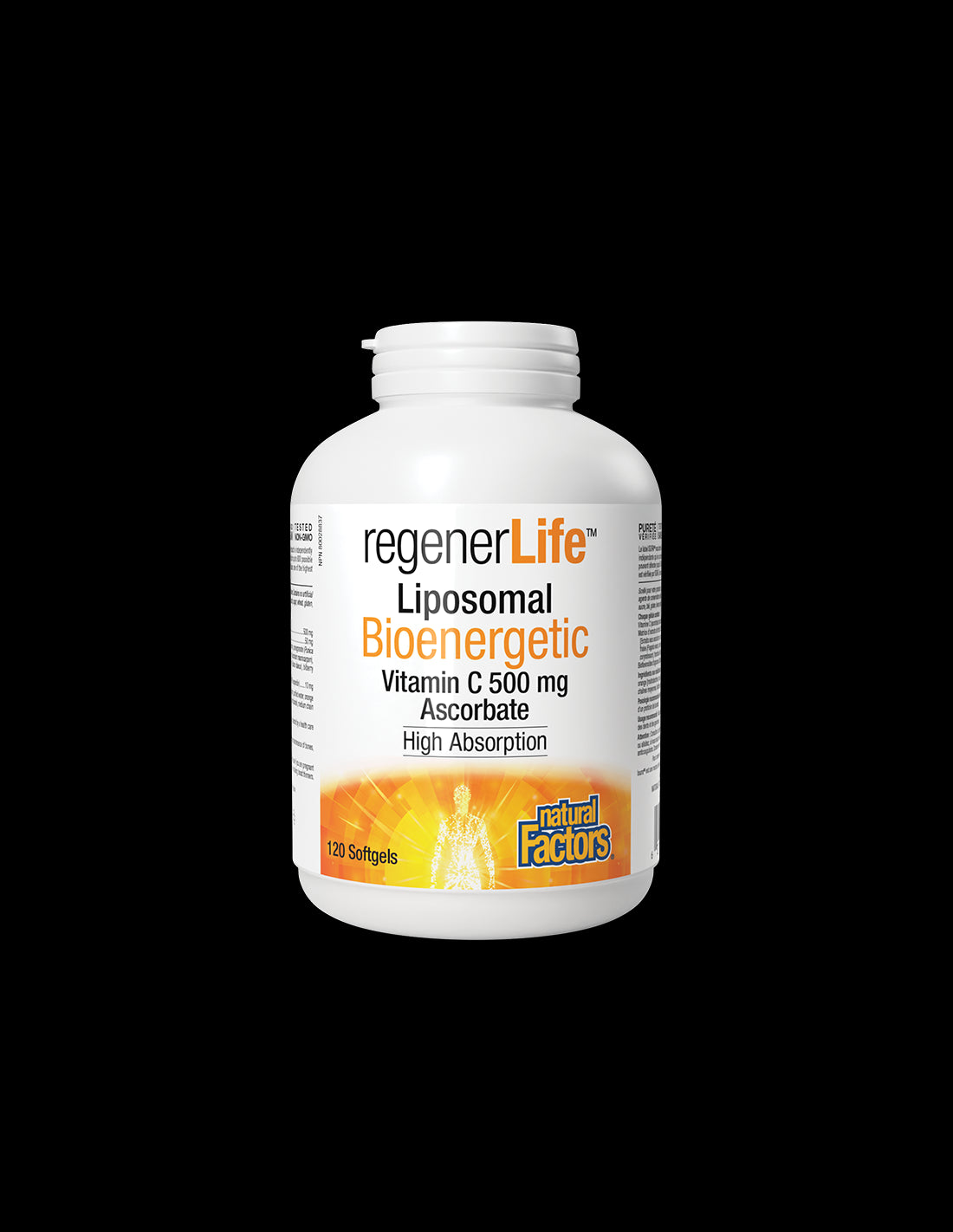 Regener Life™ Liposomal Vitamin C 500 mg - 120 Gel capsules - Nutra Best Europe