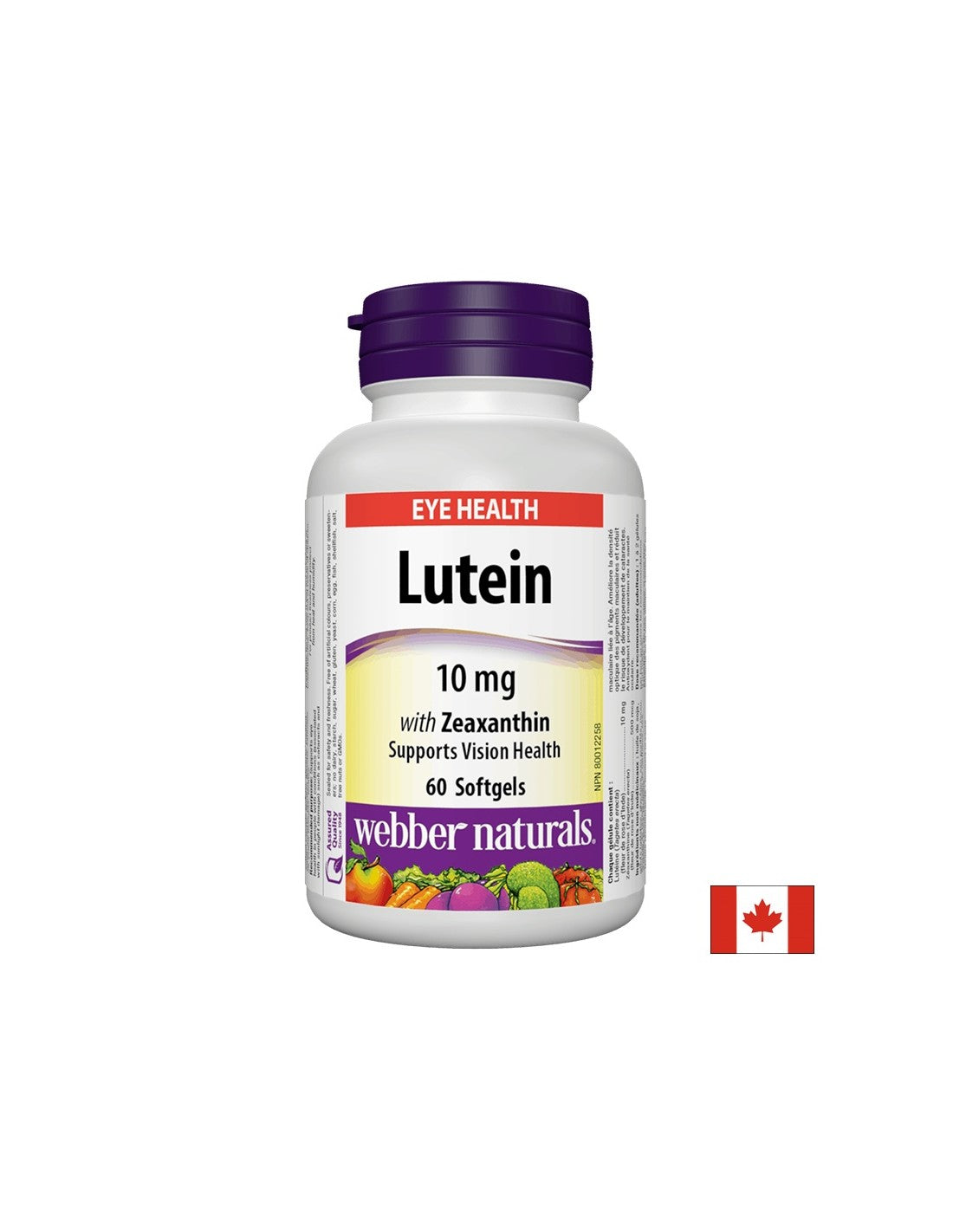 Lutein with Zeaxanthin 10 mg, 60 softgel capsules - Nutra Best Europe