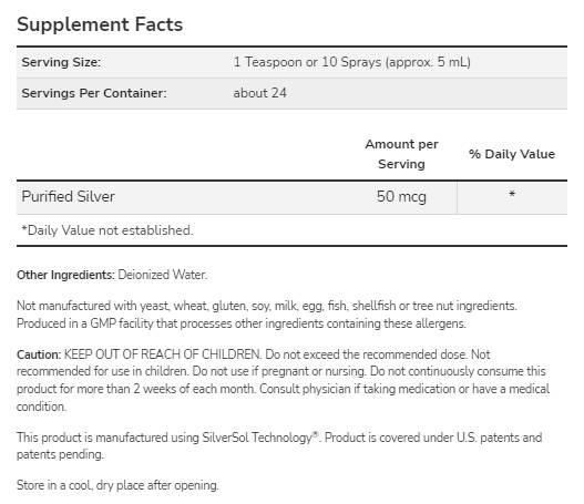 Silver Sol - 237 ml - Nutra Best Europe