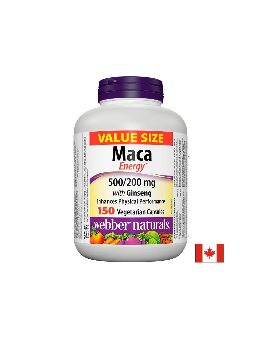 Maca Energy with Ginseng - Maca and Korean ginseng, 150 capsules - Nutra Best Europe