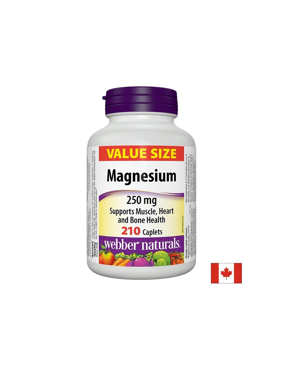 Magnesium - Magnesium (oxide, malate, glycerophosphate) 250 mg, 210 caplets - Nutra Best Europe