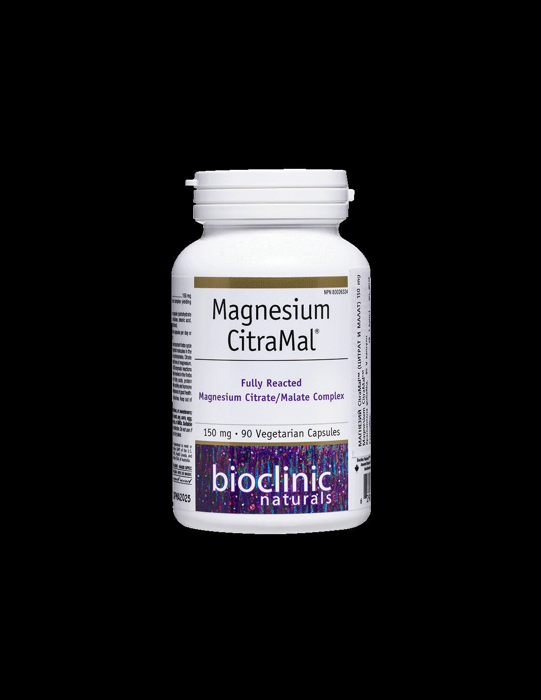 Magnesium CitraMal™/ Magnesium (citrate and malate) 150 mg x 90 capsules Natural Factors - Nutra Best Europe