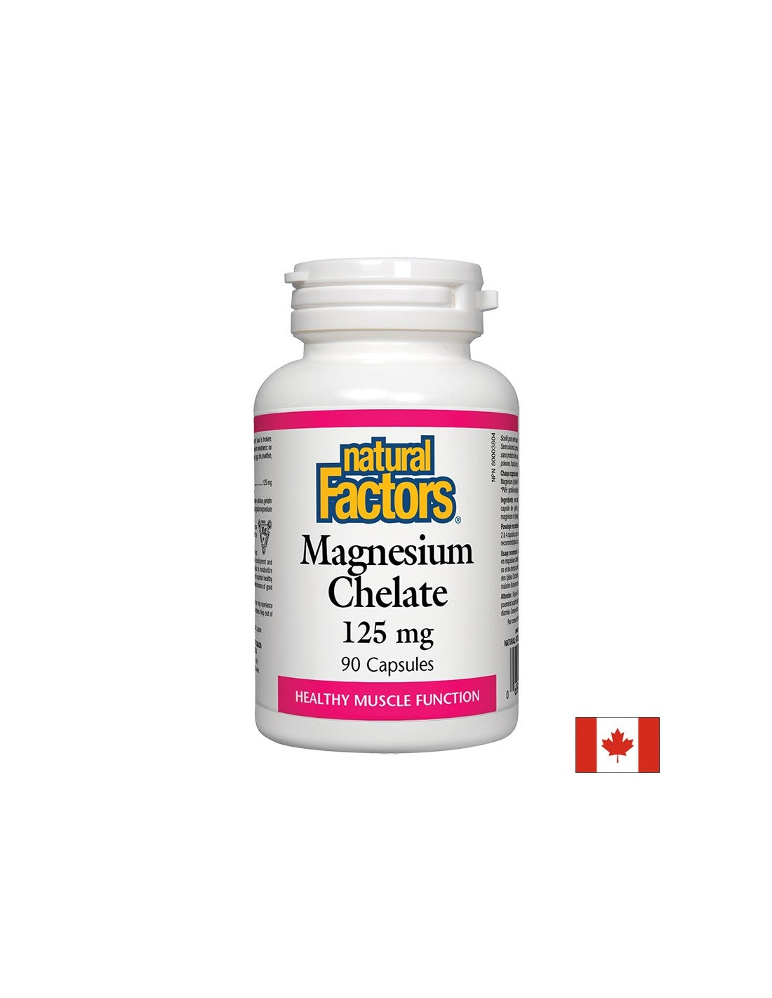 Magnesium Chelate 125 mg - 90 capsules - Nutra Best Europe