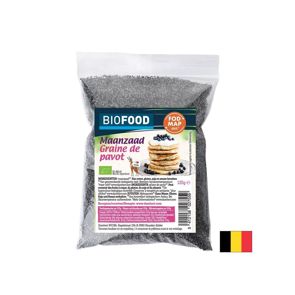 Poppy seeds ORGANIC, 125 g - Nutra Best Europe
