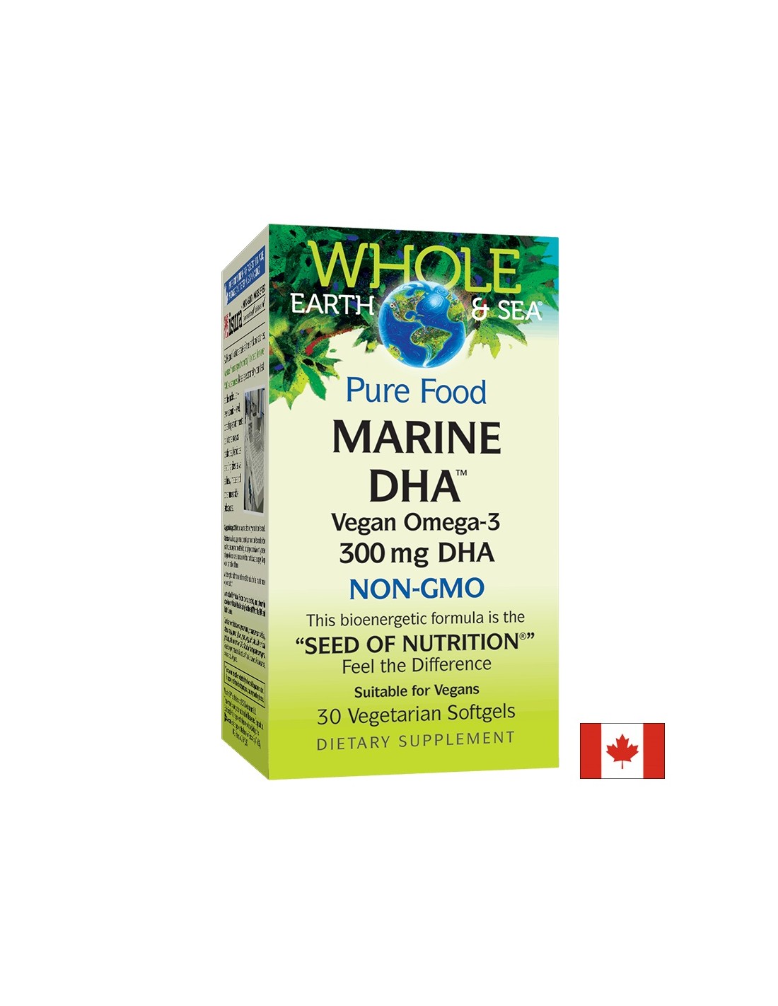 Marine DHA Vegan Omega 3 NON-GMO - 30 capsules - Nutra Best Europe