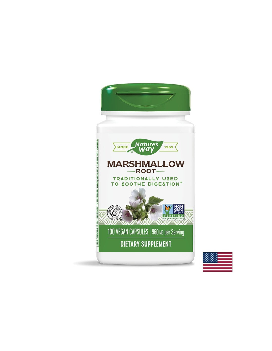 Marshmallow root 480 mg - 100 capsules - Nutra Best Europe