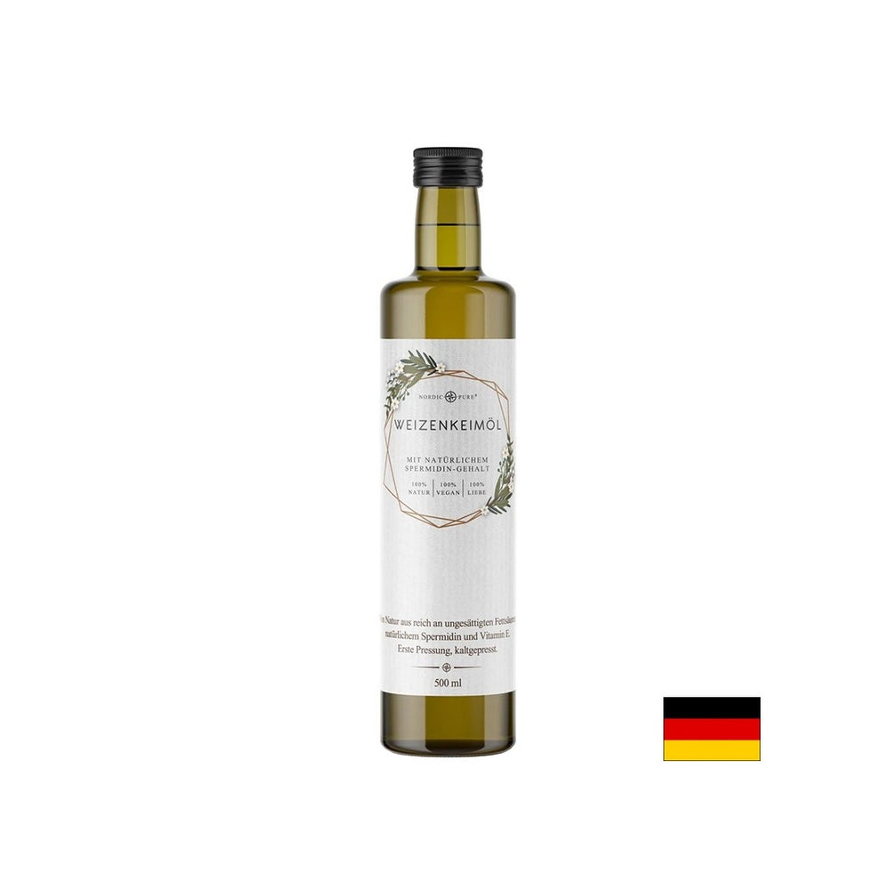 Wheat germ oil, cold pressed (pure vitamin E), 500 ml - Nutra Best Europe