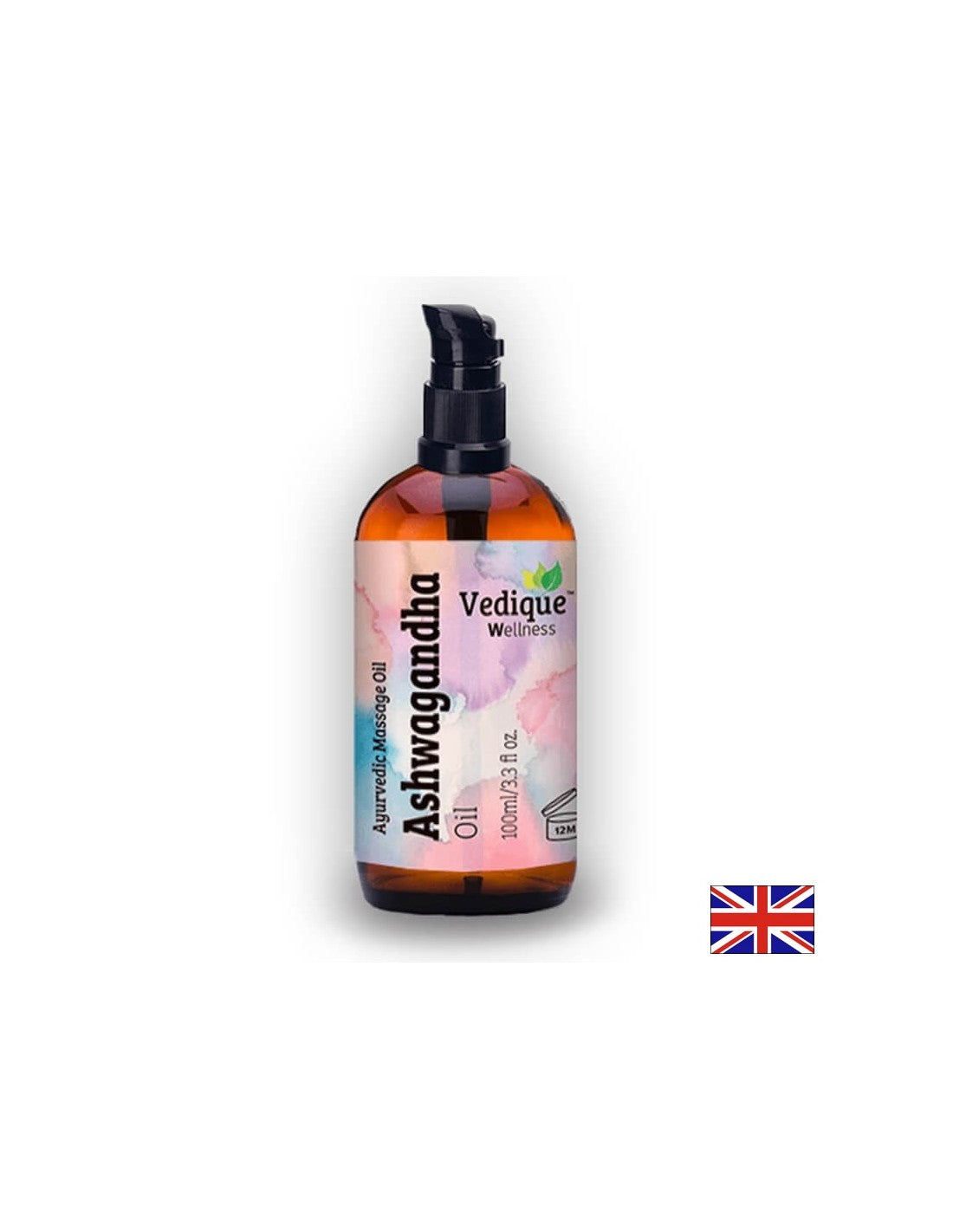 Ashwagandha massage oil (Ashwaganha) - relaxes muscles and energizes, 100 ml - Nutra Best Europe