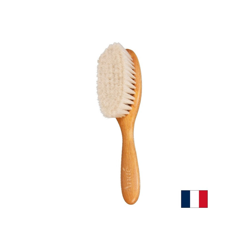 Soft wooden brush for baby hair, 18 cm, 1 pc. - Nutra Best Europe