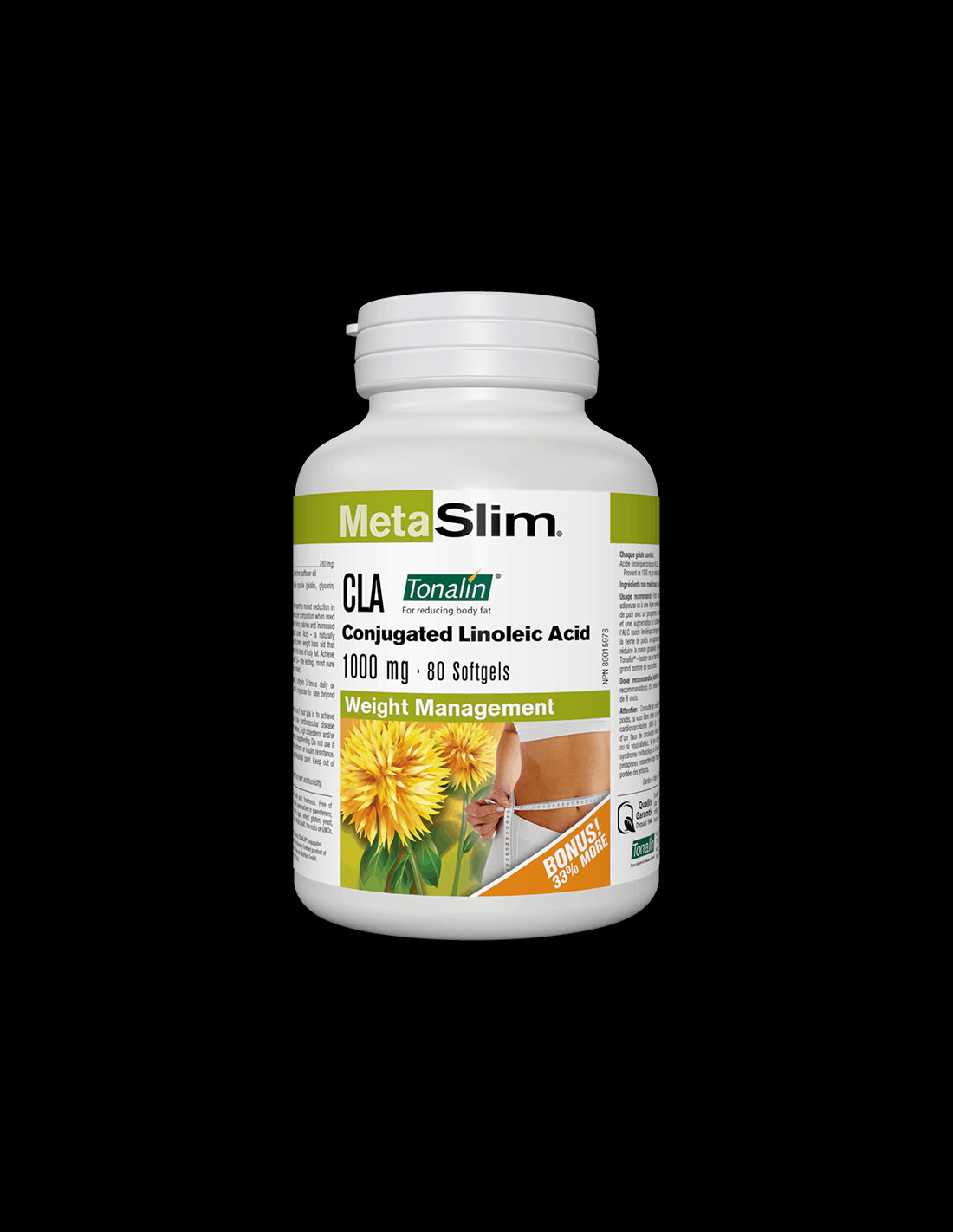 MetaSlim® CLA (Conjugated Linoleic Acid) Tonalin® 1000 mg x 80 softgel capsules - Nutra Best Europe