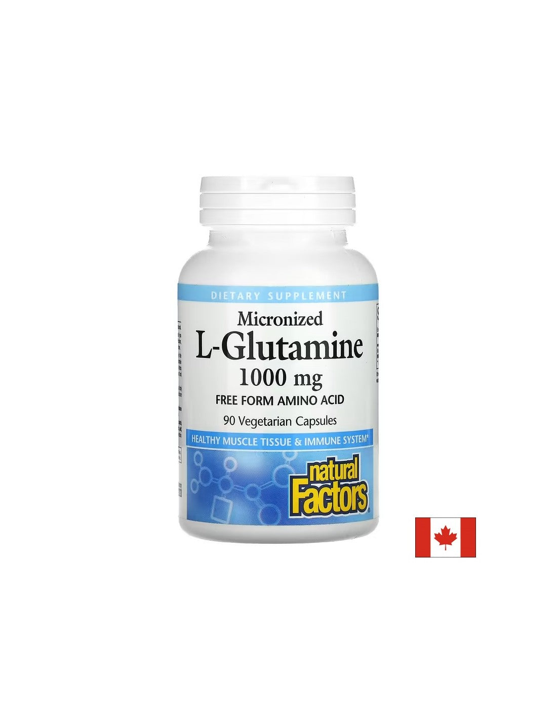 For the intestinal barrier and muscle function - L-glutamine (micronized), 1000 mg, 90 capsules - Nutra Best Europe