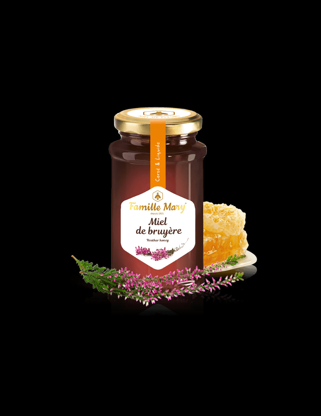 Miel de bruyere des forets de La Rioja / Heather honey, 360 g Famille Mary - Nutra Best Europe