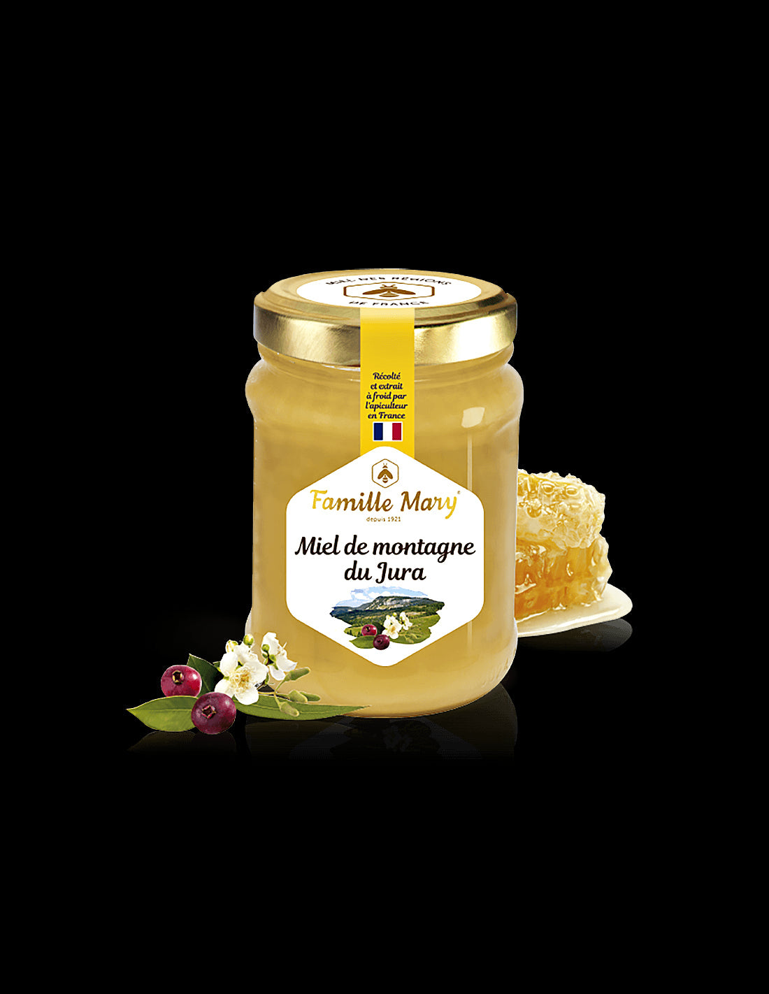 Mountain honey from Jura, France, 230 g - Nutra Best Europe