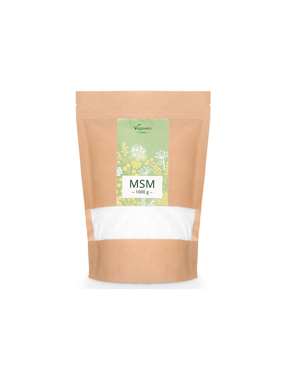 MSM Methyl sulfonyl methane, 1 kg Vegavero powder - Nutra Best Europe