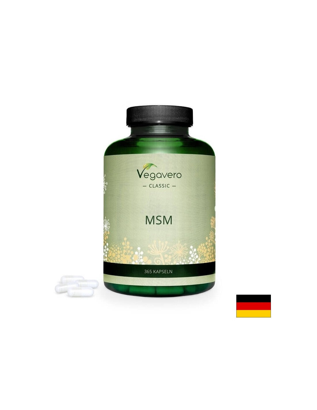 MSM/ Methylsulfonylmethane, 365 capsules, 100% Vegan Vegavero - Nutra Best Europe