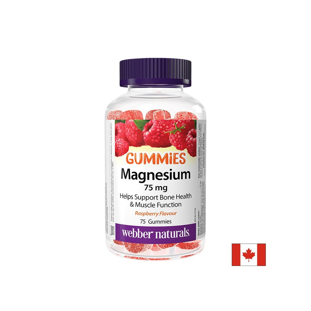 Muscular and nervous system - Magnesium (citrate), 75 mg x 75 jelly tablets, raspberry flavored - Nutra Best Europe