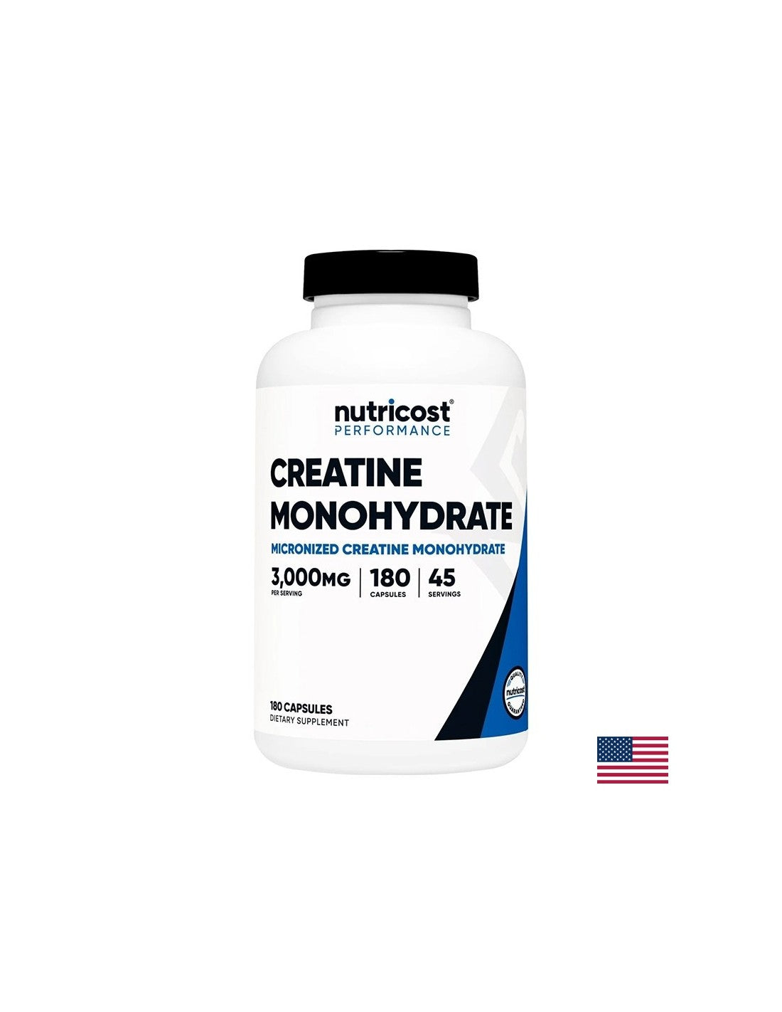 Muscle mass - Creatine monohydrate, 3 g x 180 capsules - Nutra Best Europe