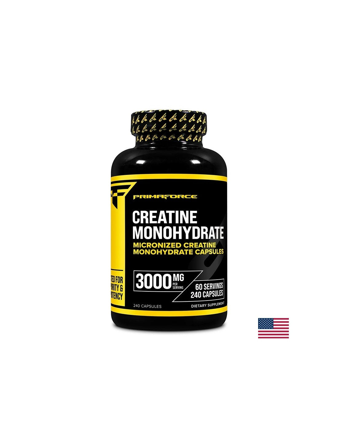 Muscle mass - Creatine monohydrate, 750 mg x 240 capsules - Nutra Best Europe