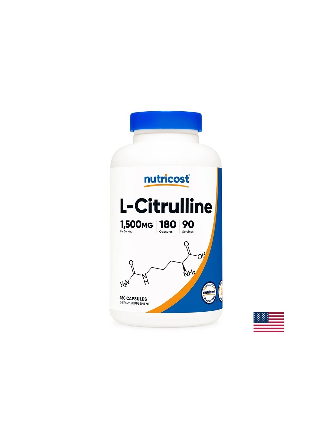 Muscle strength and heart health - L-Citrulline, 750 mg x 180 capsules - Nutra Best Europe