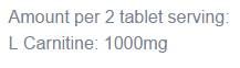 L-Carnitine Amino Acid - 180 Tablets - Nutra Best Europe