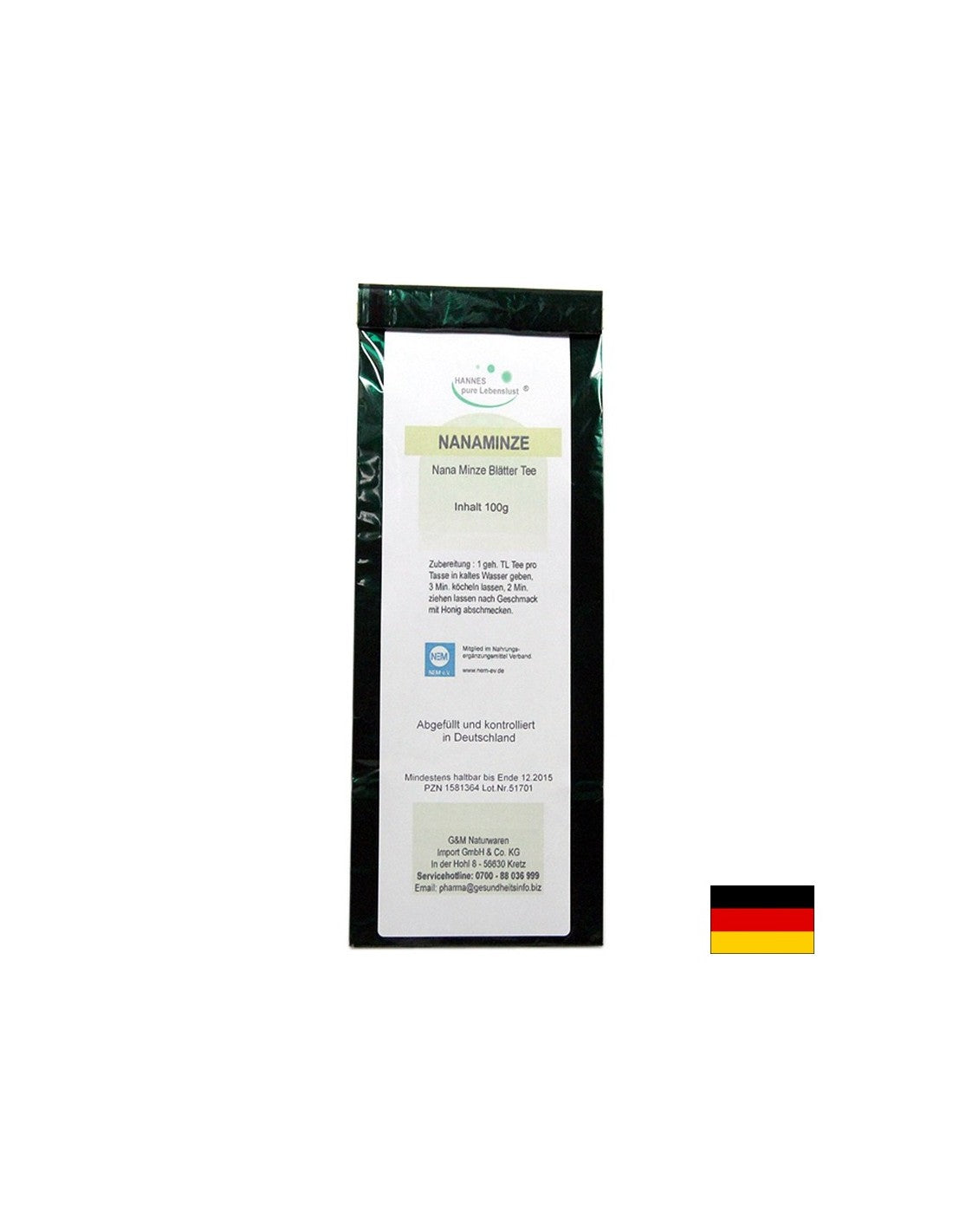 Nanaminze Tee - Moroccan mint tea, 100 g - Nutra Best Europe