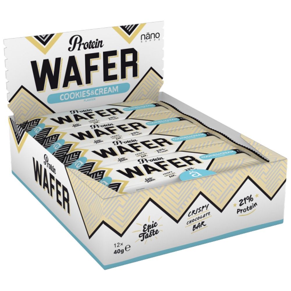 Protein Wafer | with Low Sugars - 12 x 40 grams - Nutra Best Europe