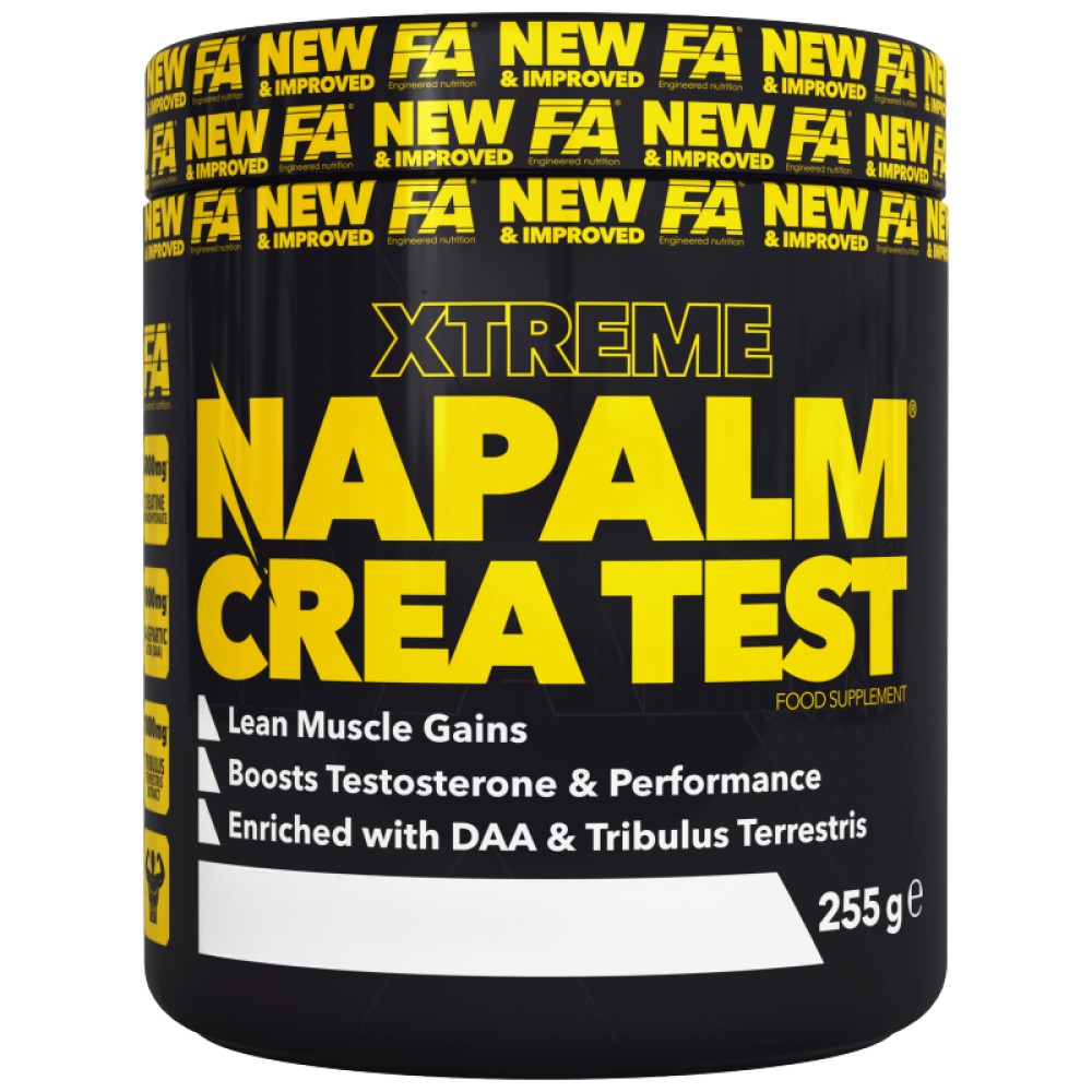 Napalm Crea Test | with DAA & Tribulus - 255 grams - Nutra Best Europe