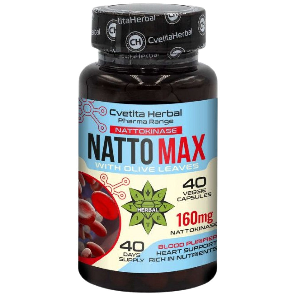 Natto Max 160 mg - 40 capsules - Nutra Best Europe