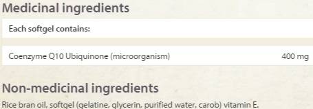CoQ10 400 mg - 60 Gel capsules - Nutra Best Europe