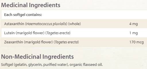 Astaxanthin Plus 4 mg - 60 Gel capsules - Nutra Best Europe