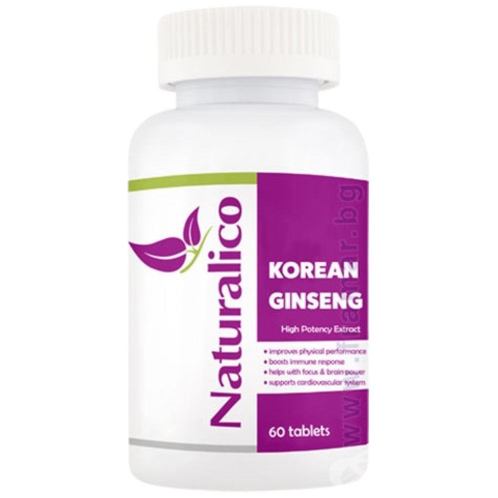 Korean Ginseng 1300 mg - 60 Tablets - Nutra Best Europe