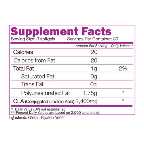 CLA 80% 90 Gel capsules - Nutra Best Europe