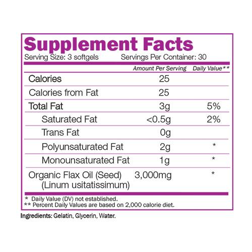 Flaxseed Oil 90 Gel Capsules - Nutra Best Europe