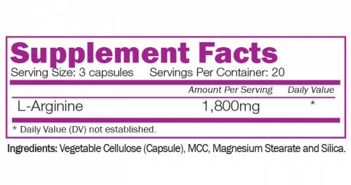 L-Arginine Max - 60 capsules - Nutra Best Europe