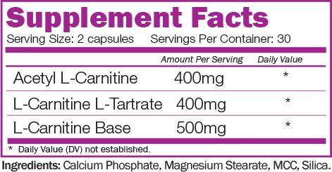 Tri-Carnimax 60 capsules - Nutra Best Europe
