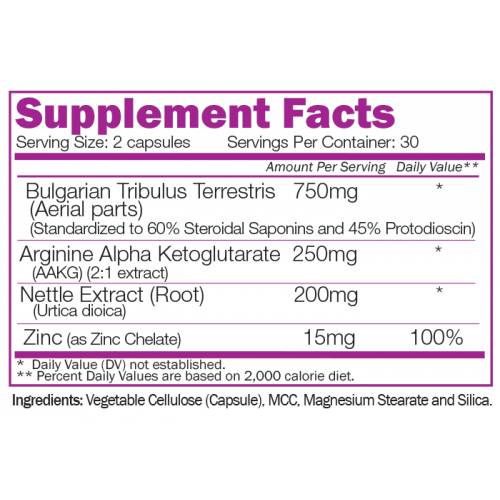 Tribuzan with Bulgarian Tribulus 60 capsules - Nutra Best Europe