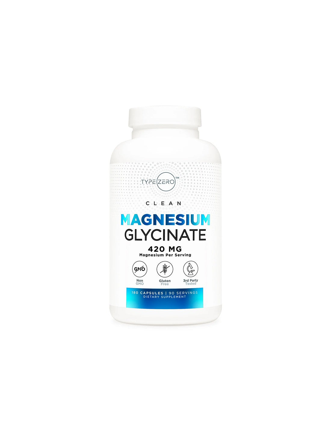 Nervous and cardiovascular system - Magnesium (glycinate) Type Zero™, 180 capsules - Nutra Best Europe