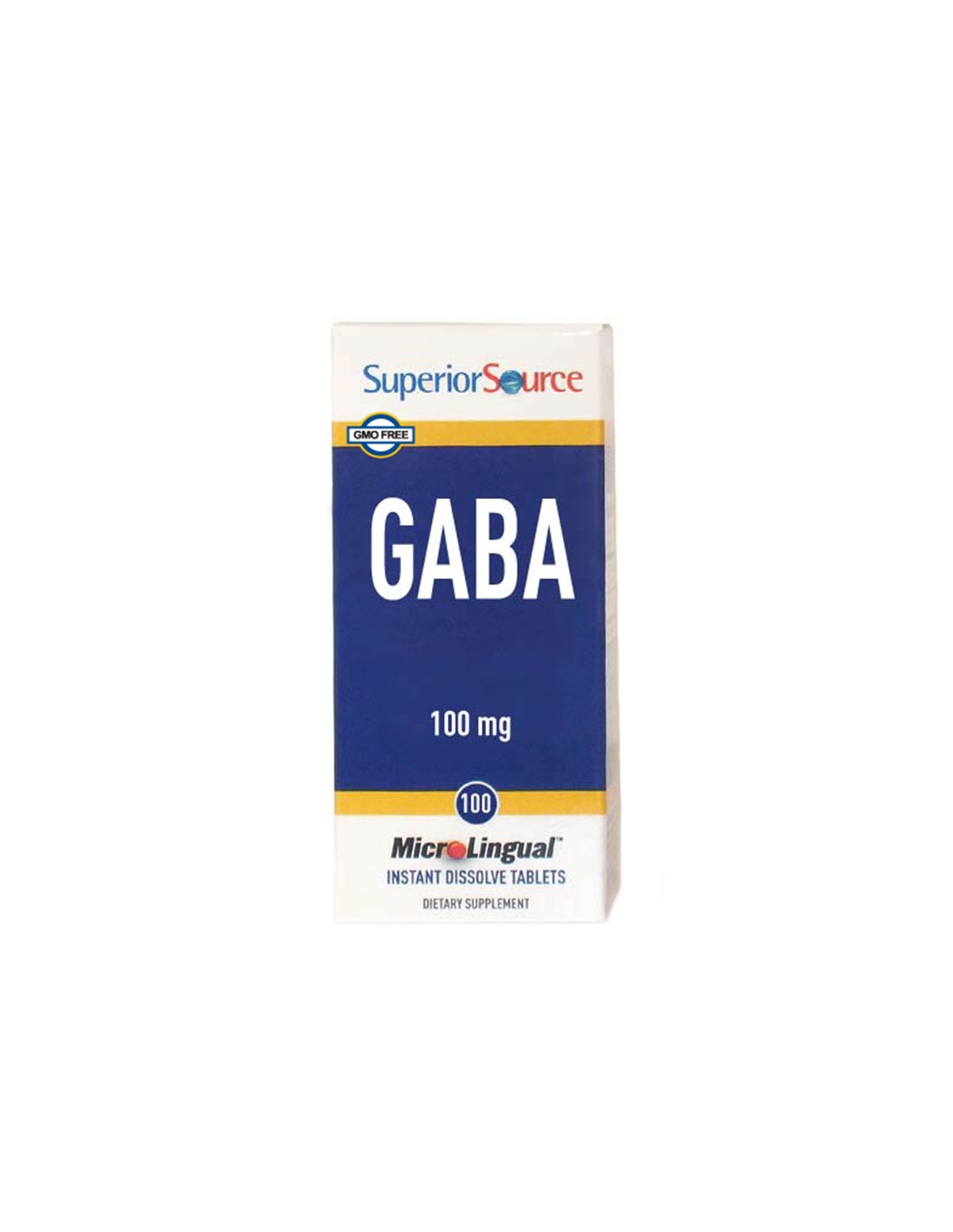 Nervous System - GABA (Gamma-Aminobutyric Acid), 100 Sublingual Tablets Superior Source - Nutra Best Europe