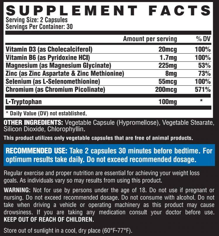 Lipo 6 Black Nighttime UC | Fat Burner + Sleep Aid 60 capsules - Nutra Best Europe