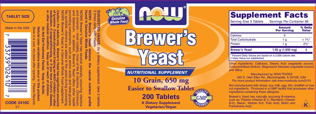 Brewer's Yeast 650 mg - 200 Tablets - Nutra Best Europe