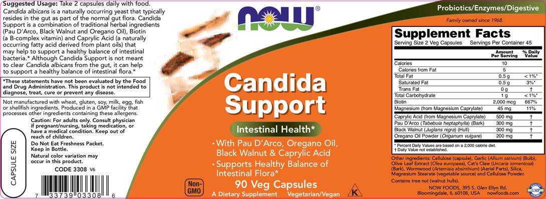 Candida Support | Candida Clear - 90 capsules - Nutra Best Europe