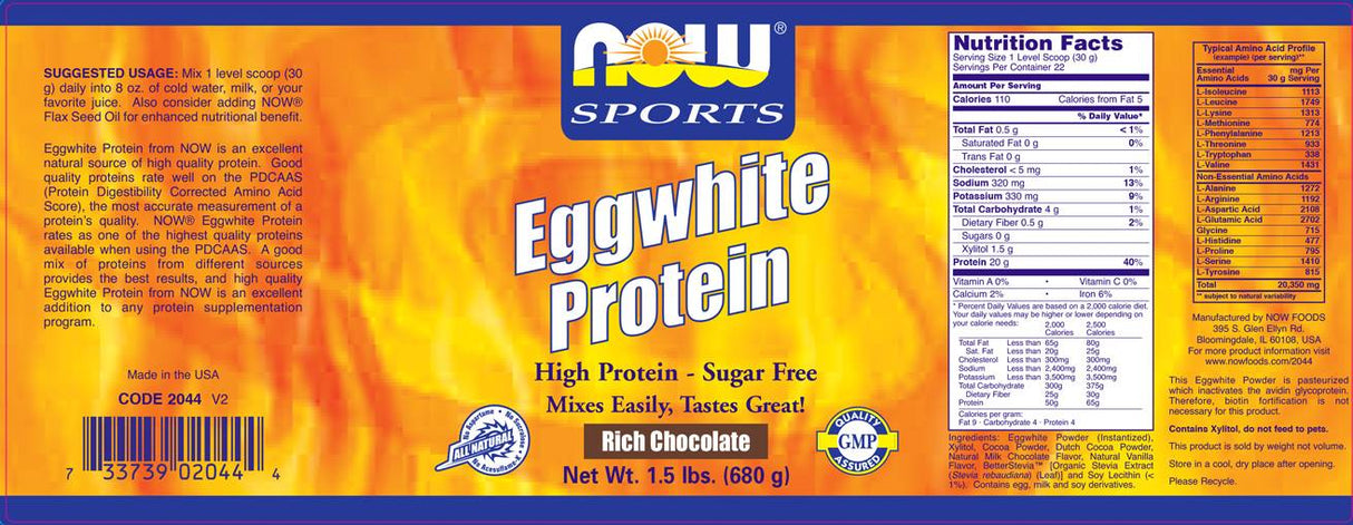 Eggwhite Protein - 680 grams - Nutra Best Europe